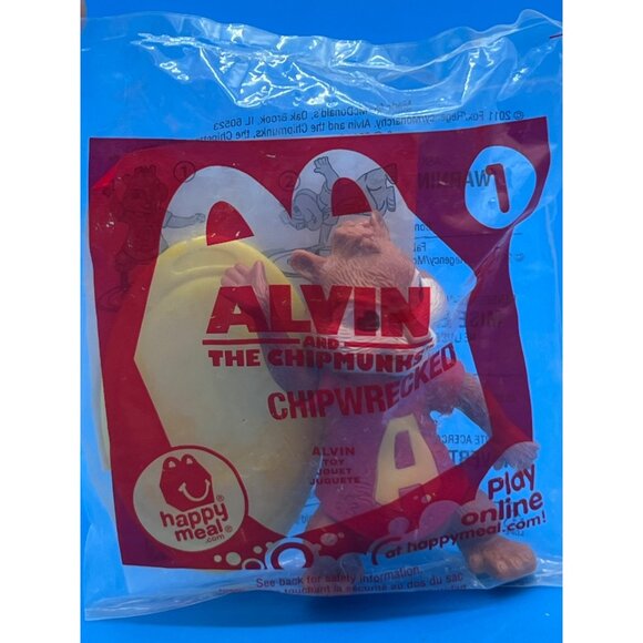 Alvin And The Chipmunks Chipwrecked McDonalds Happy Meal Toy - Picture 1 of 4